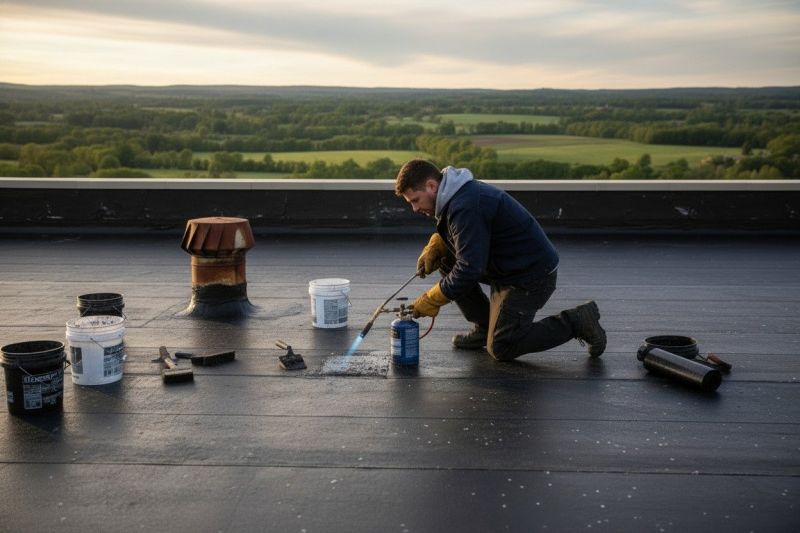 Tar Roof Repair in Howard, OH