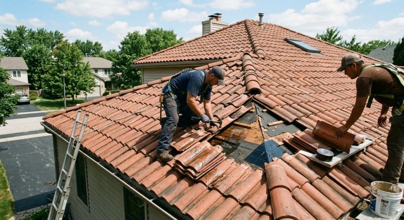 Tile Roof Repair in Sunbury, OH