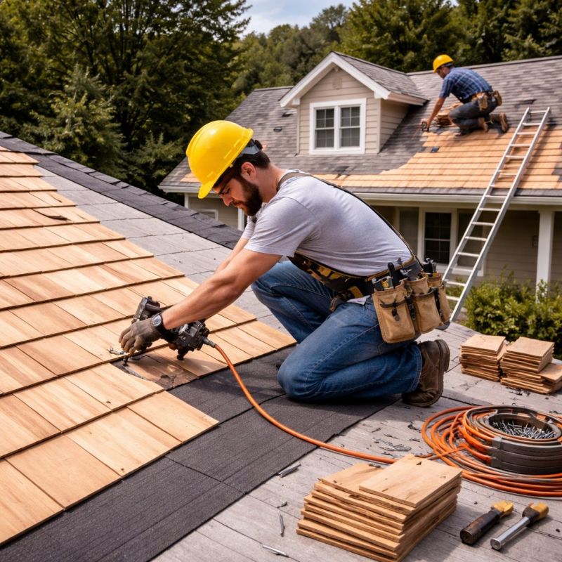 Wood Roofing Installation in Pickerington, OH