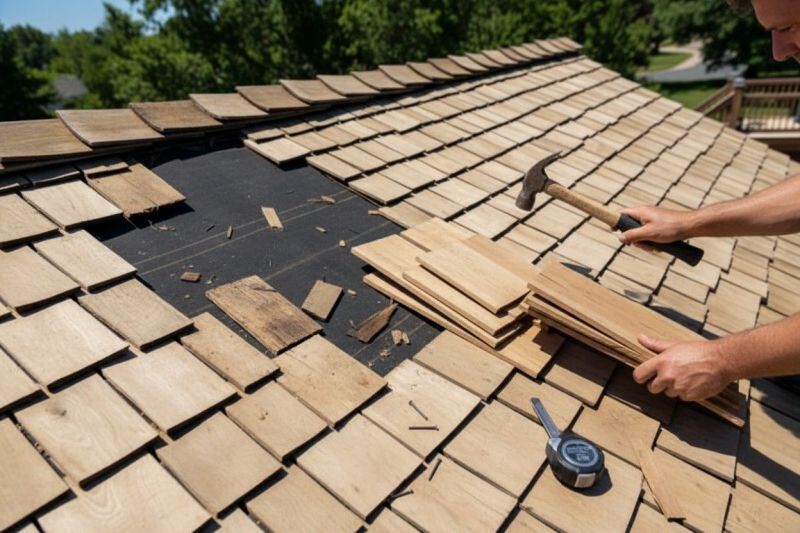 Wood Shake Roof Repair in Centerburg, OH