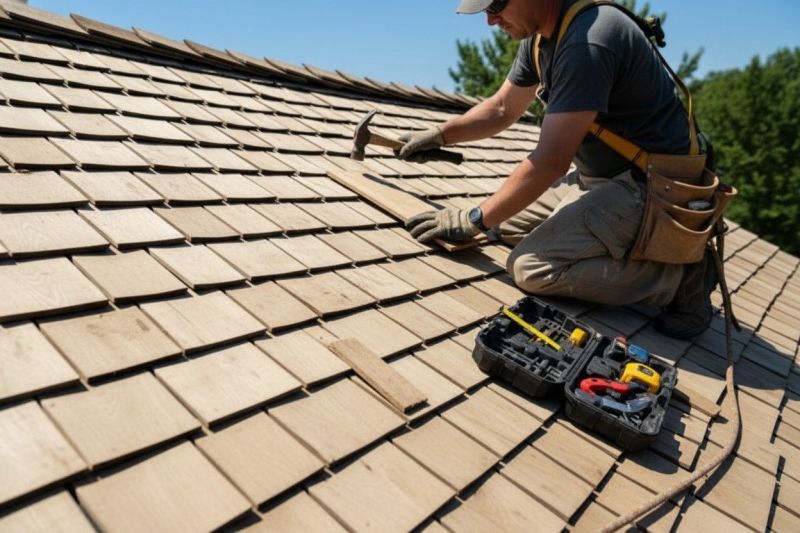 Wood Shake Roof Repair in Glenford, OH