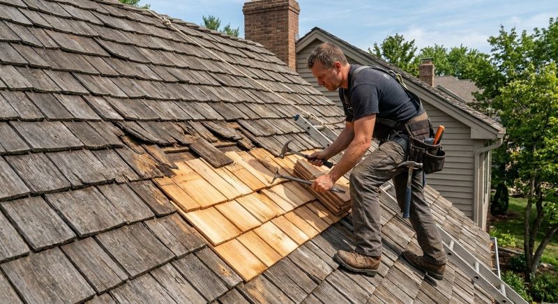 Wood Shake Roof Repair in Licking County, OH