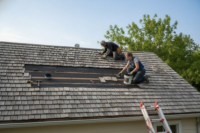 Wood Shake Roof Repair in New Albany, OH