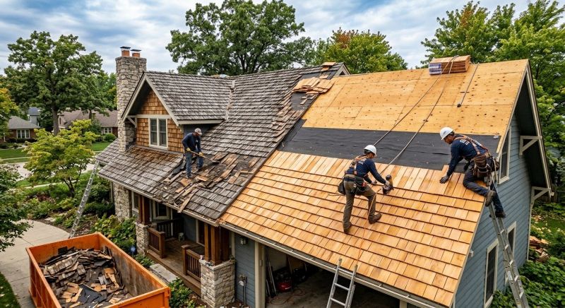 Wood Shake Roof Replacement in Knox County, OH