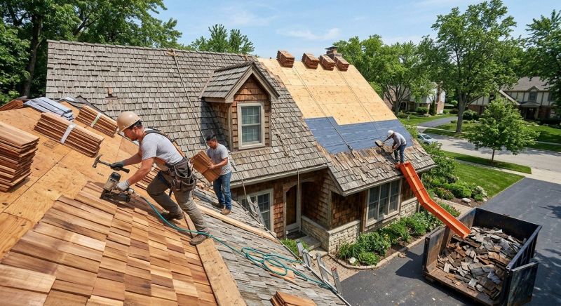 Wood Shake Roof Replacement in Pickerington, OH