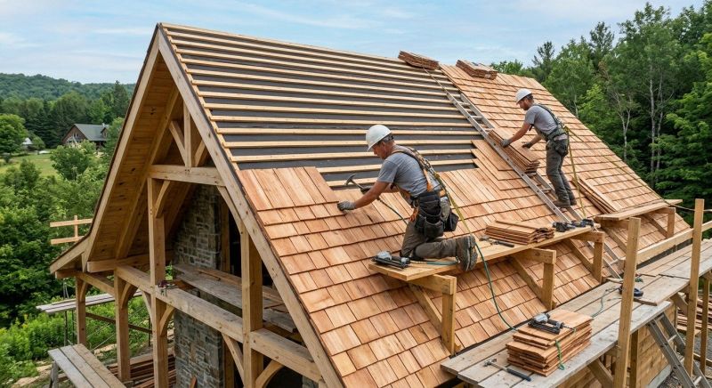 Wooden Roof Installation in Licking County, OH